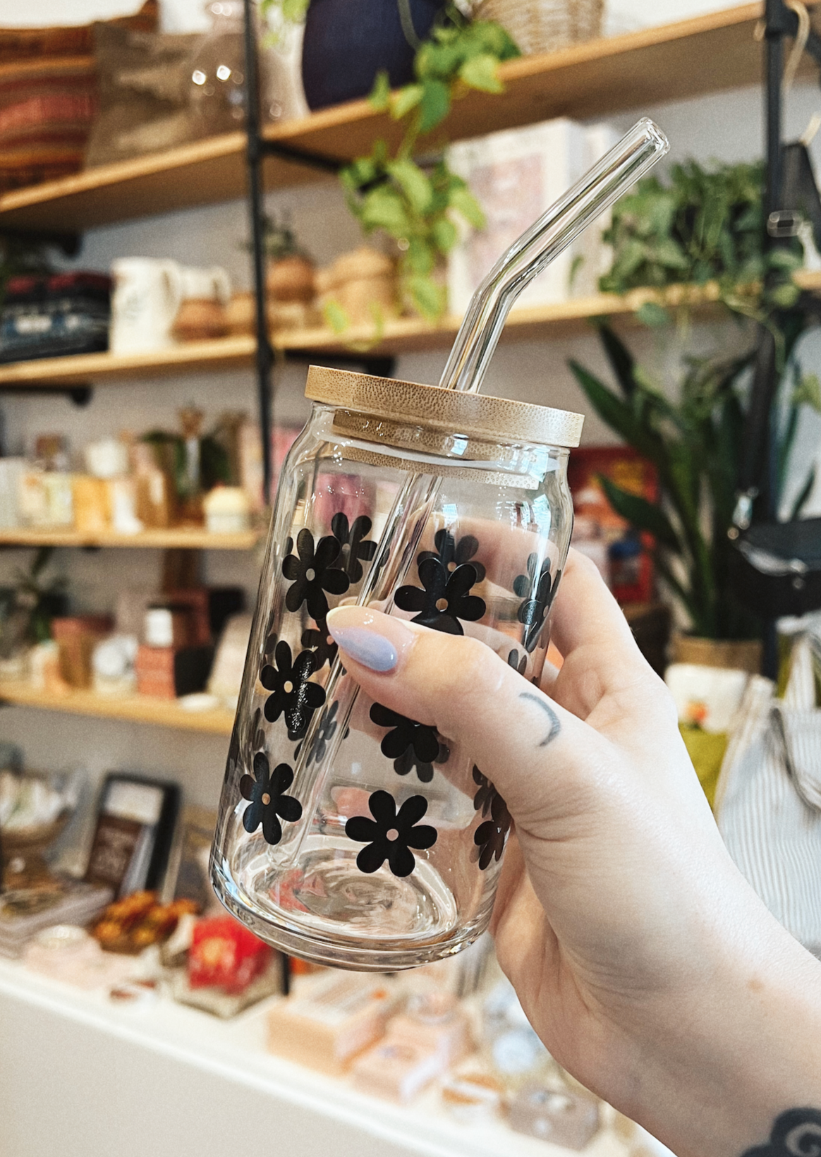 Glass Cup | Daisies