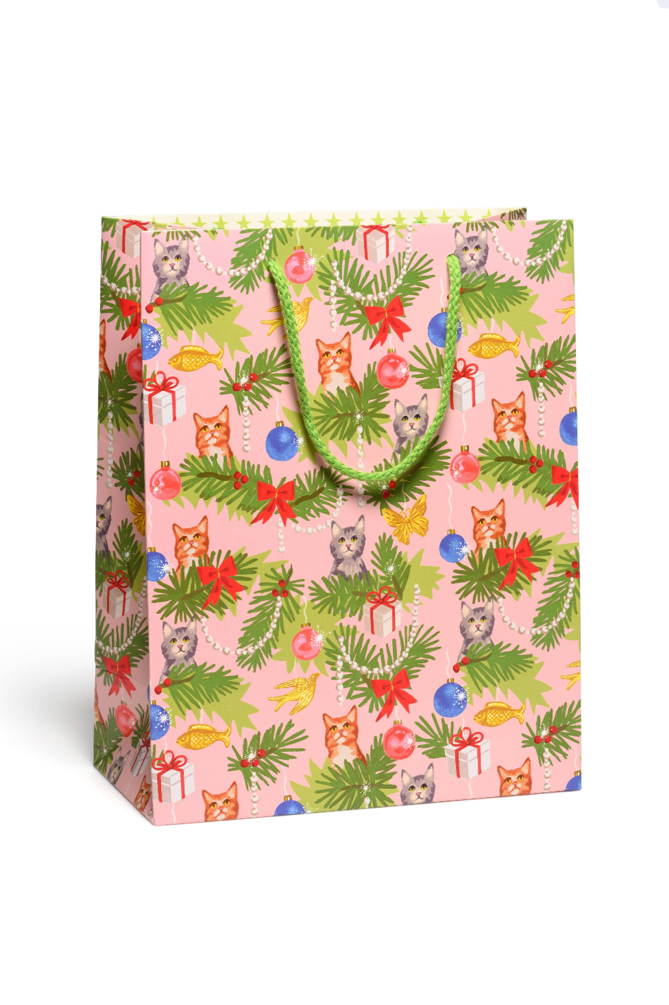 Christmas Cats Gift Bag | Large