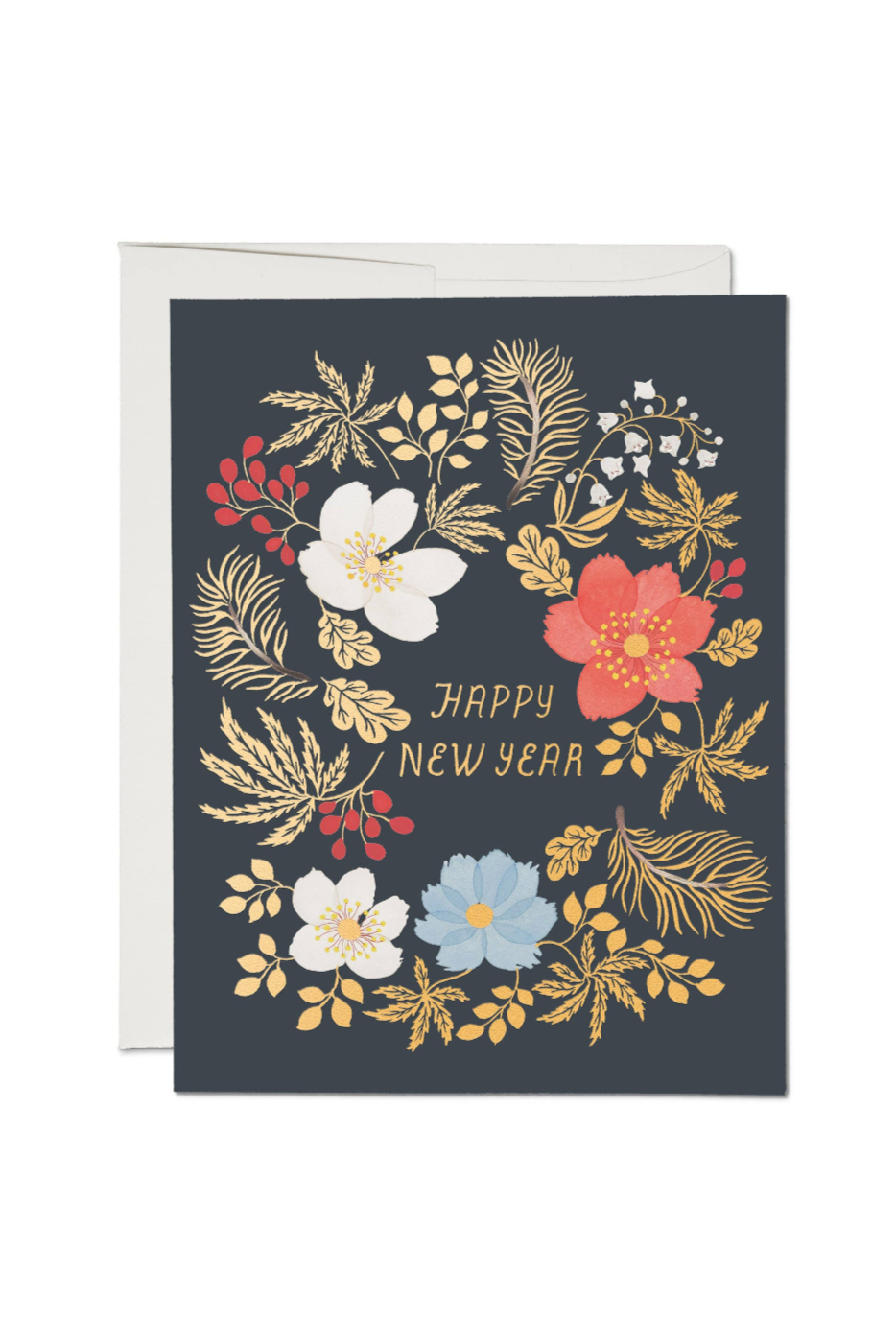 New Year's Wreath Card