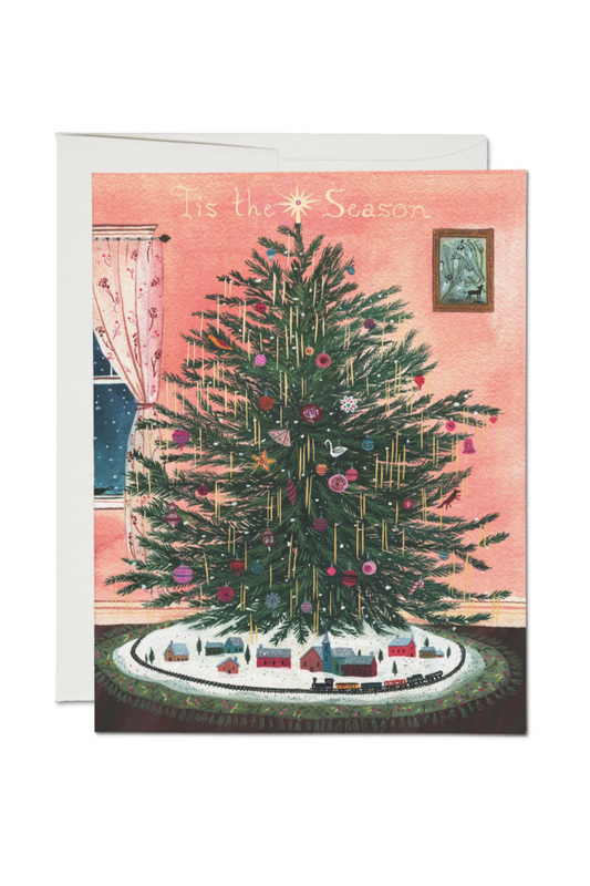 Tinsel Tree Holiday Card