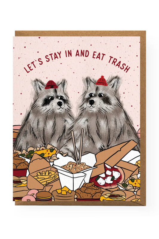 Raccoon Love Card