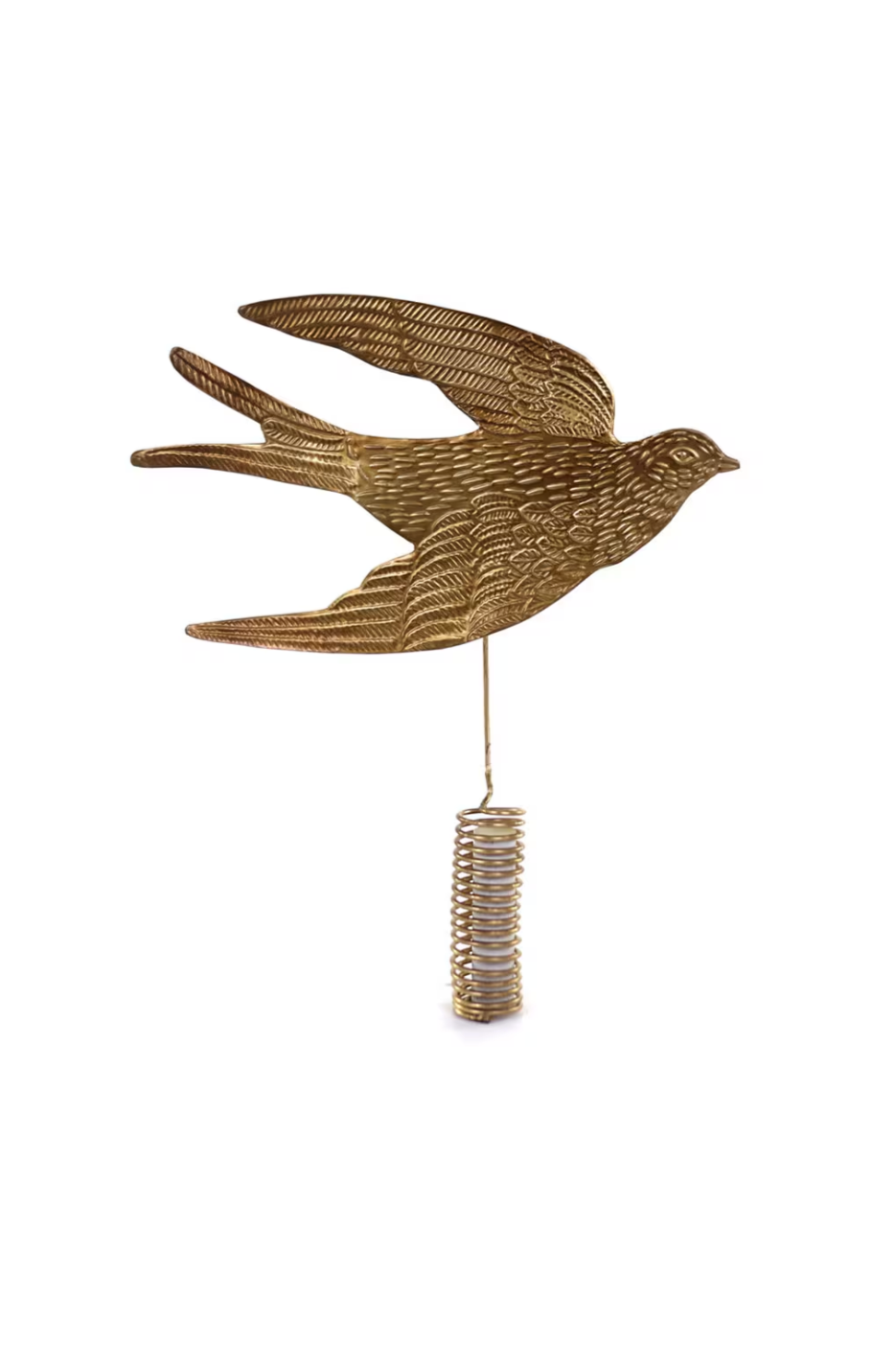 Gilded Swallow Tree Topper | Gold