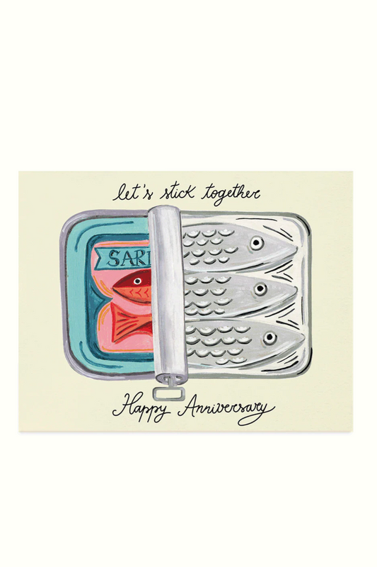 Let's Stick Together Anniversary Card