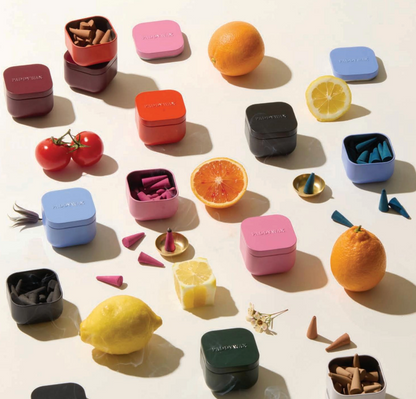 Incense Cube Tin | Saffron Rose