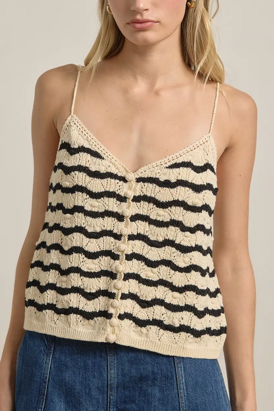 Wavy Baby Knit Top