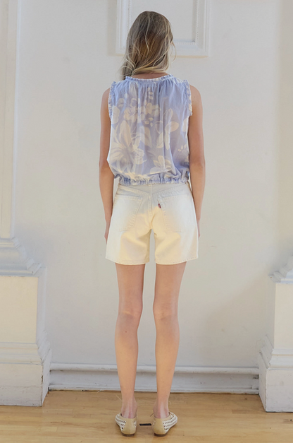 Baby Blue Wildflower Top