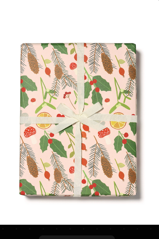 Holiday Greens Wrapping Paper