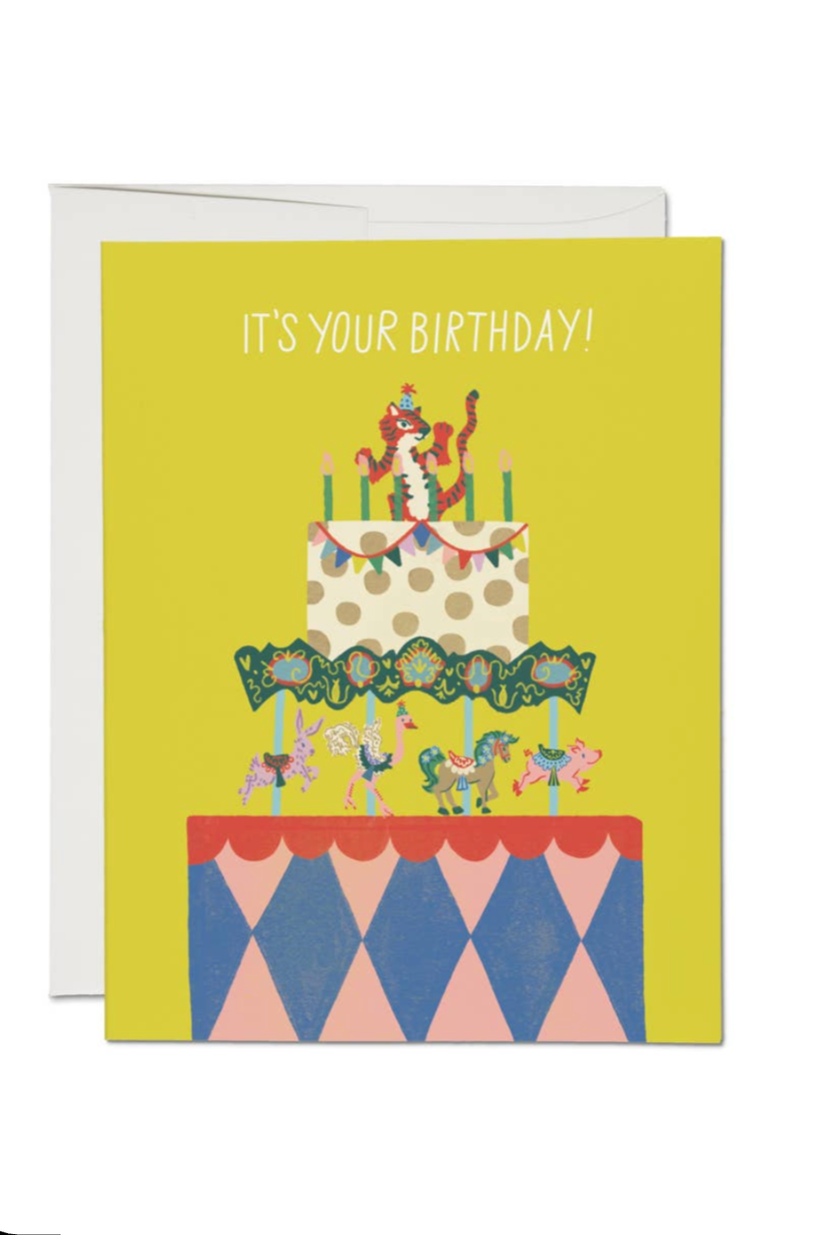 Carousel Birthday Cake Card