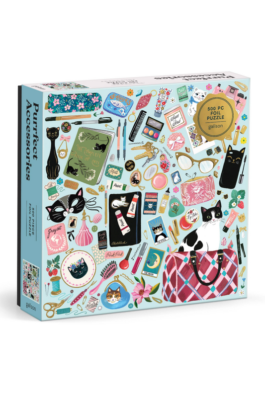 Purrfect Accessories | 500 Piece Foil Puzzle