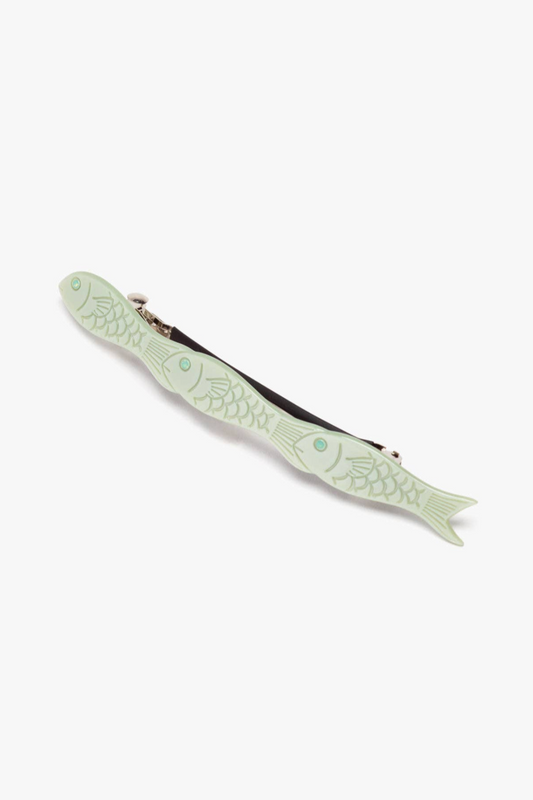 Jade Fish French Barrette