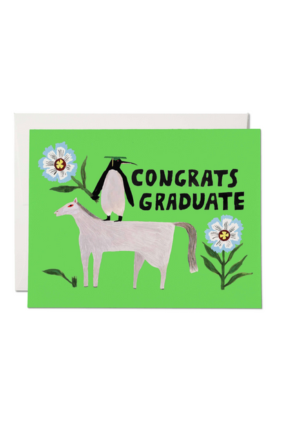 Penguin Pomp Congrats Card