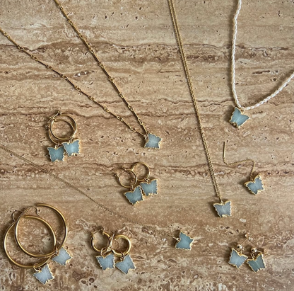 Butterfly Charm | Amazonite