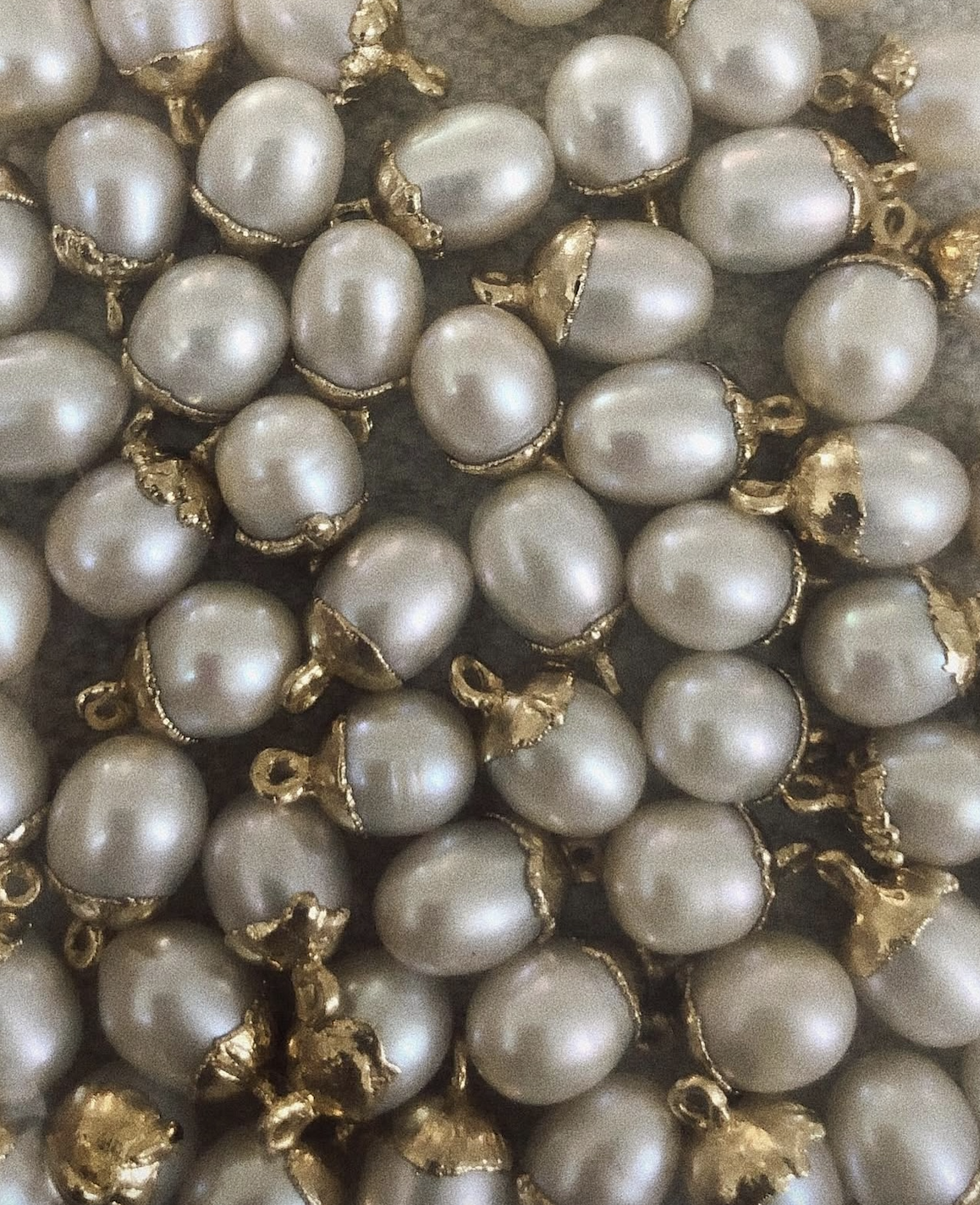 Acorn Pearl Charm