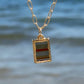 Montana Agate Rectangle Charm
