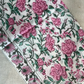 Kalamkari Cotton Bandana | Pink Florals