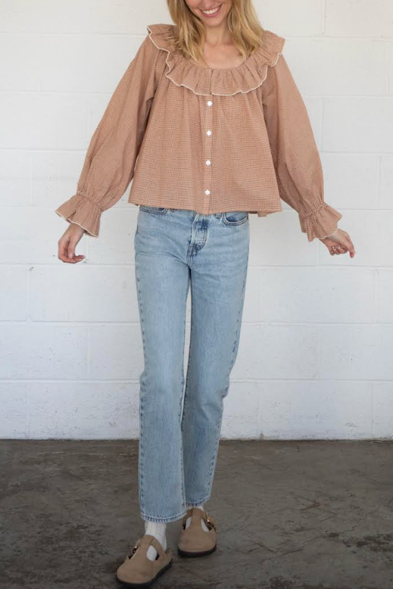 Teagan Gingham Blouse