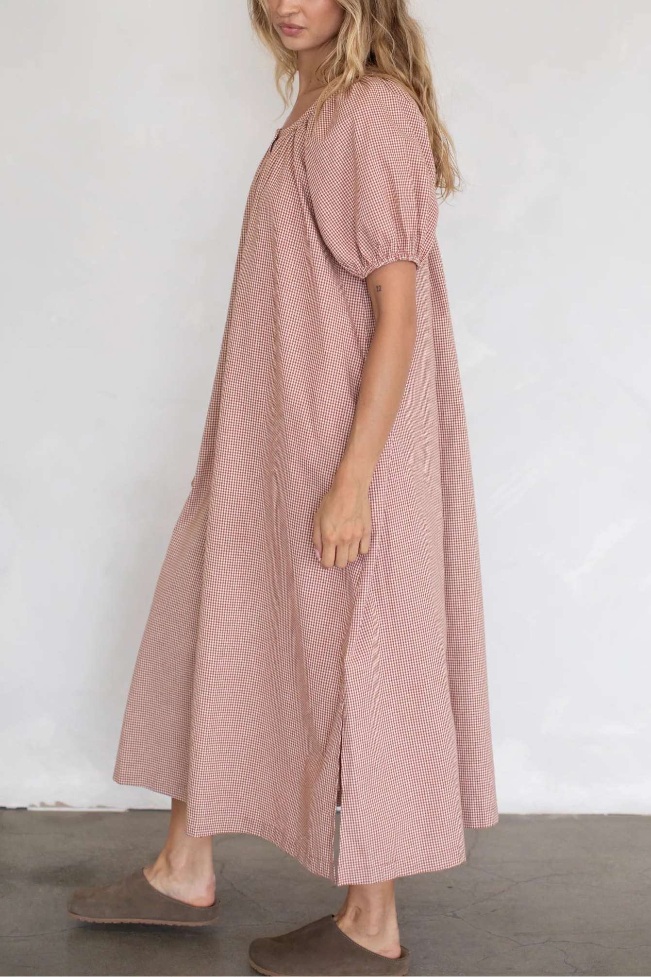 Orchard Picnic Midi Dress | Almond