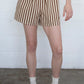 Brown Stripe Boxer Shorts