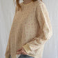 Floral Waffle Knit LS Tee