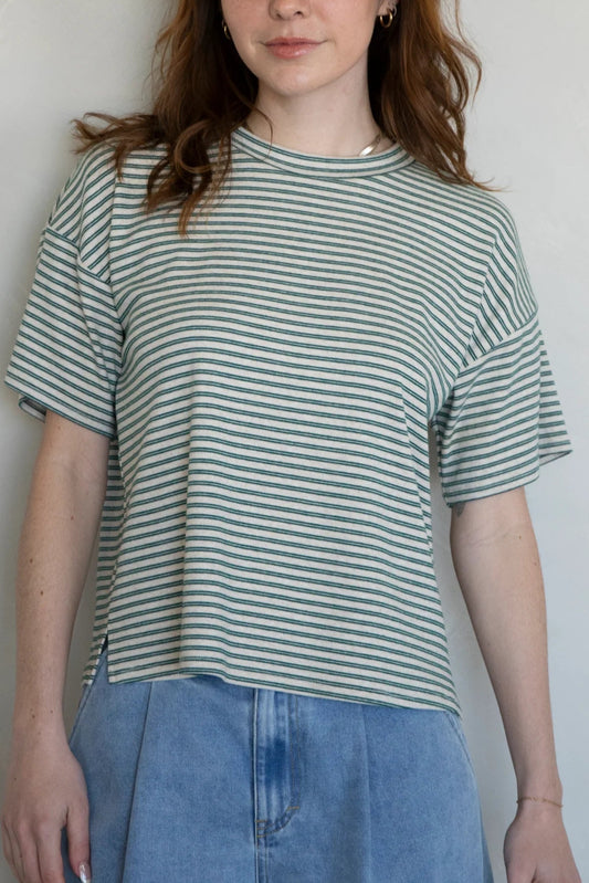 The Perfect Striped Tee | Oat