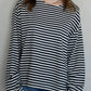 Frankie Oversized Stripe LS Tee