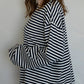 Frankie Oversized Stripe LS Tee