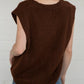 Softest Knit Button Vest | Brown
