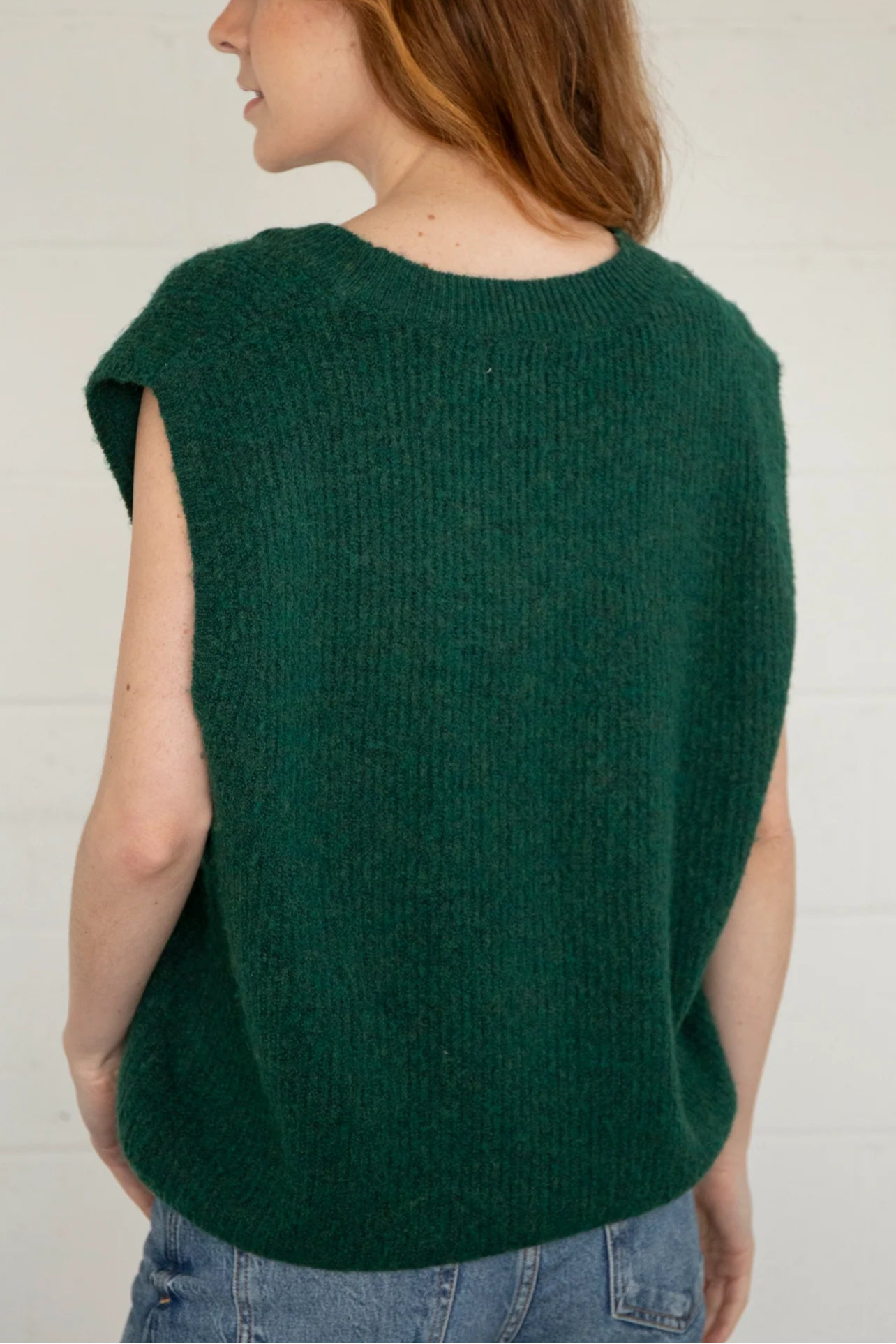 Softest Knit Vest | Forest Green