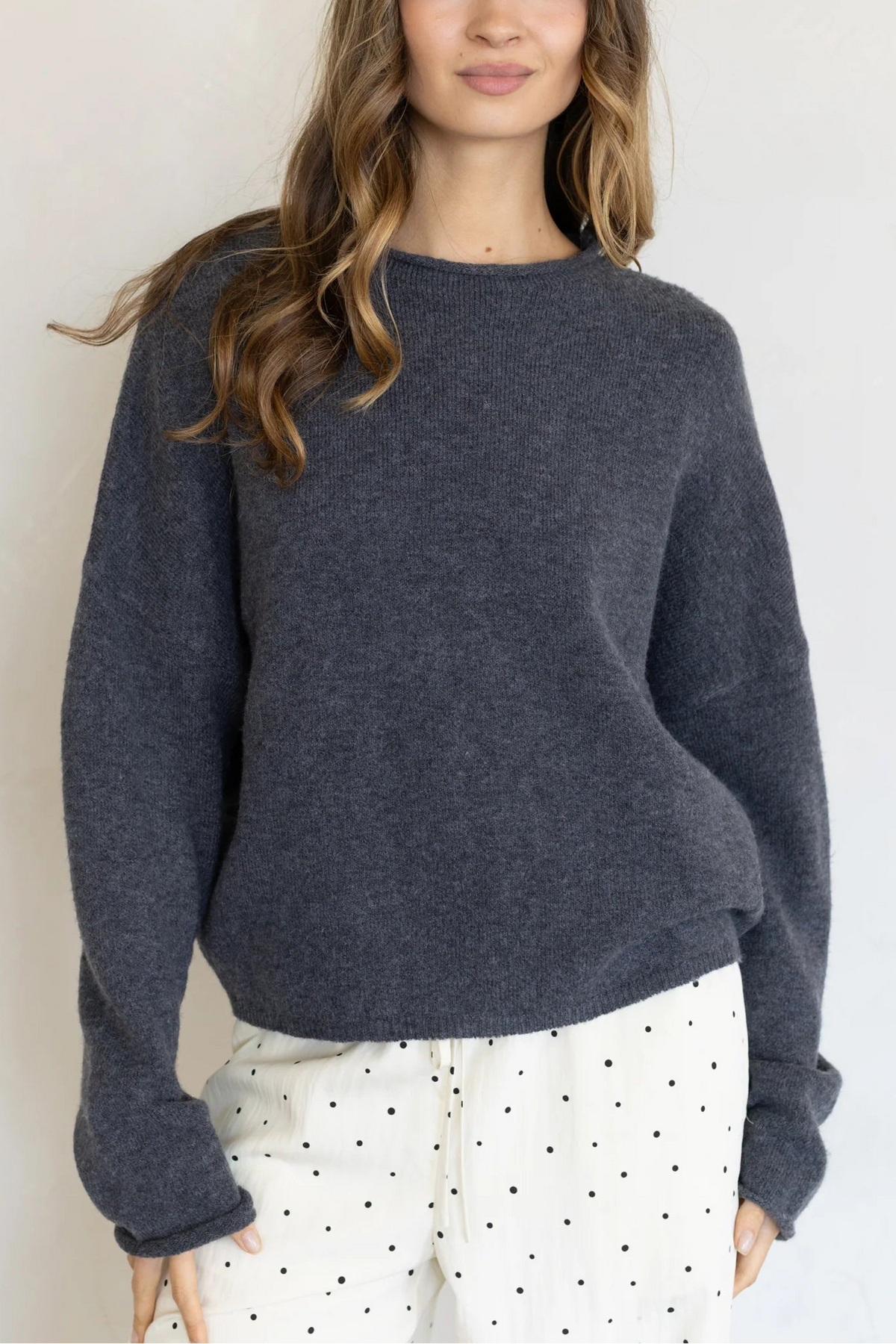 Piper Pullover Sweater | Charcoal
