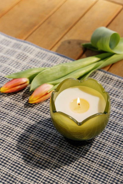 Tulip Glass Candle | Verbena & Lemongrass