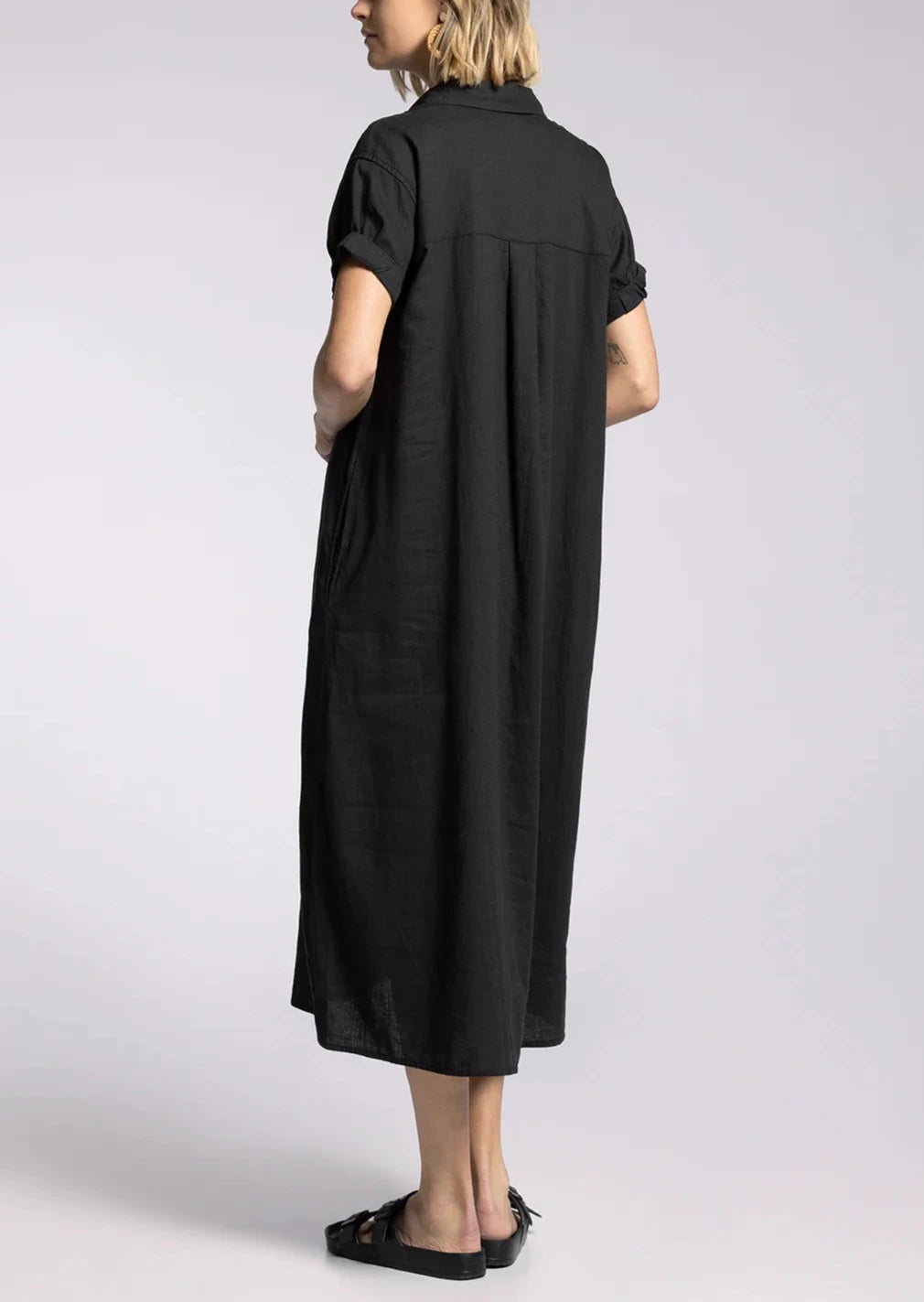 Easy Does It Midi Dress | Black