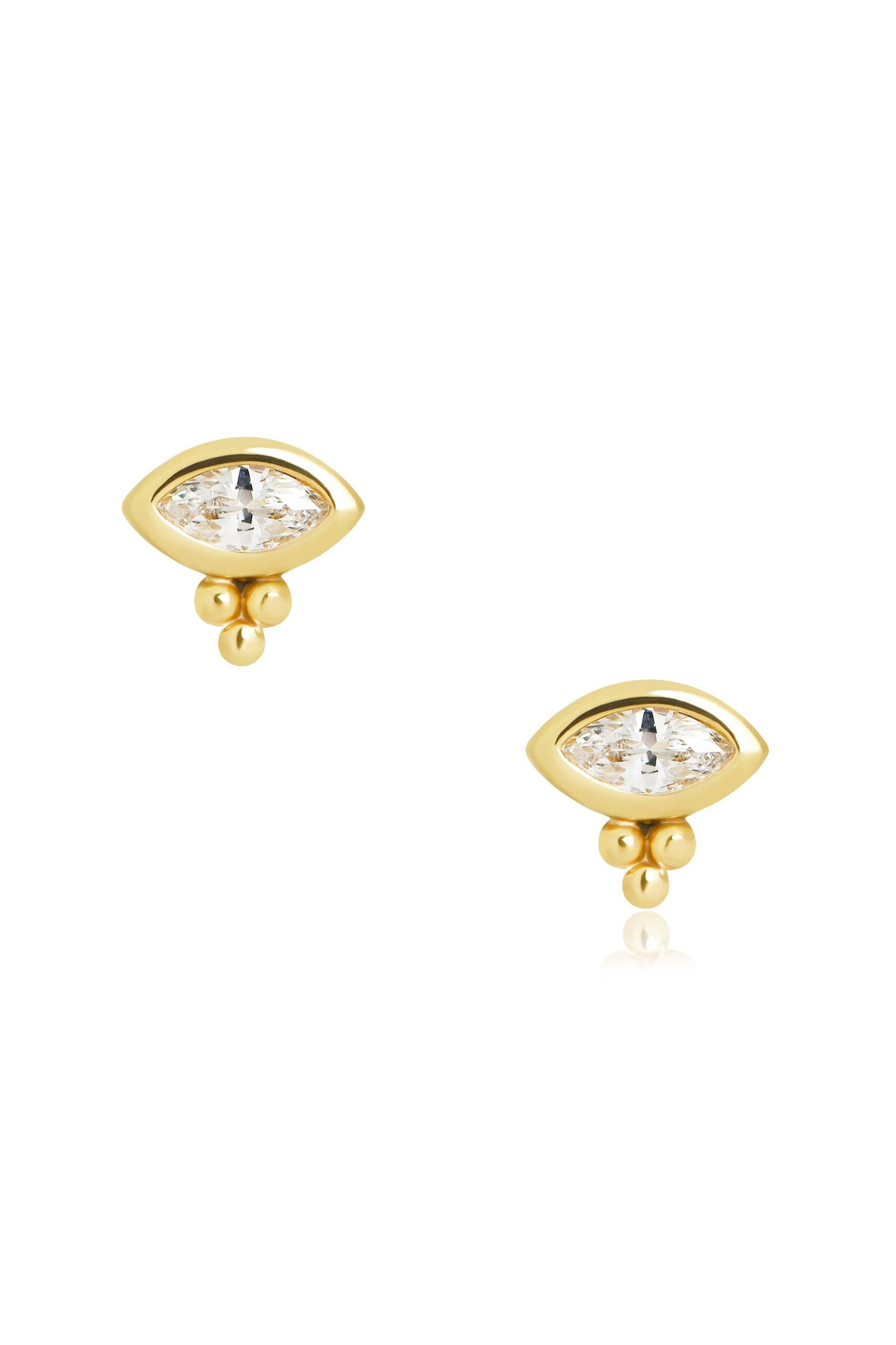 Jocelyn Marquise Studs | Cubic zirconia