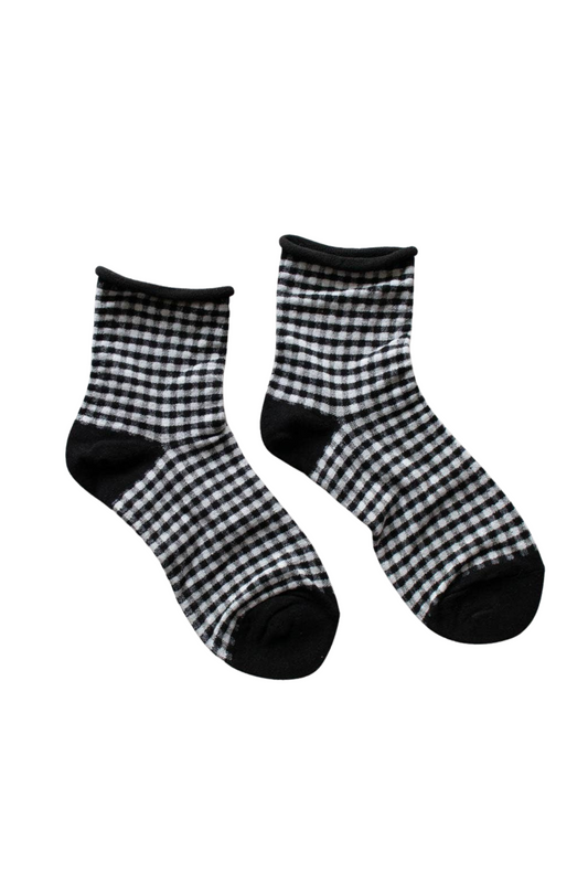 Picnic Ankle Socks | Black