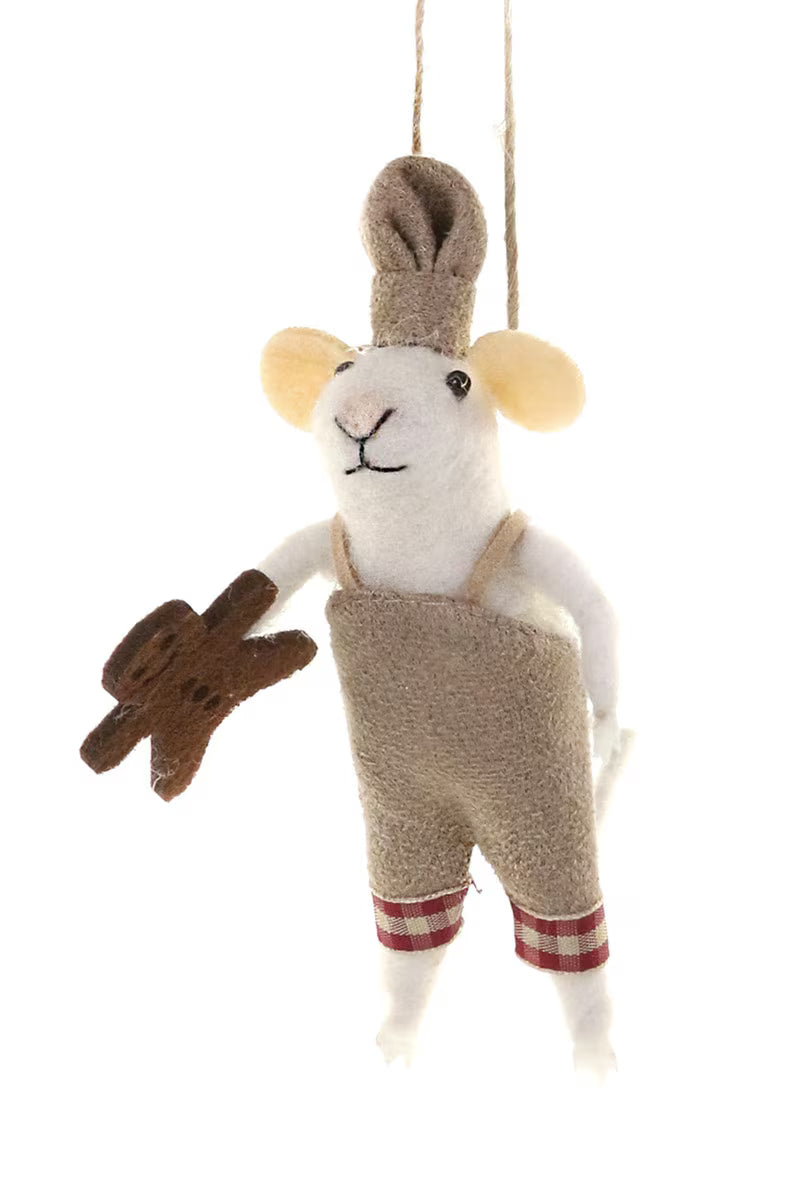 Christmas Baker Mouse Ornament