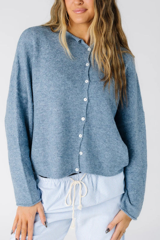 Piper Cardigan | Slate Blue