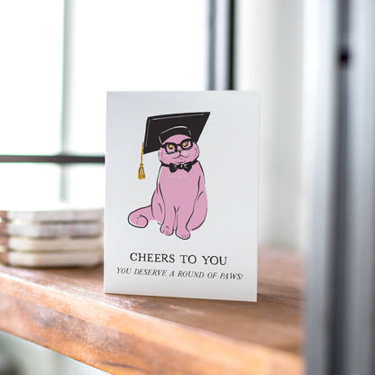 Cat Graduation Card