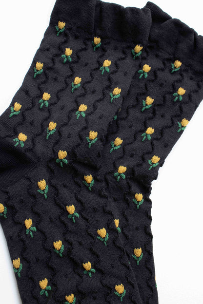 Mini Tulip Socks | Black