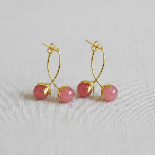 Cherry Tomato Drop Earrings