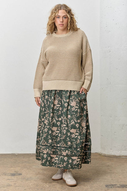 Roll Neck Stripe Sweater | Extended