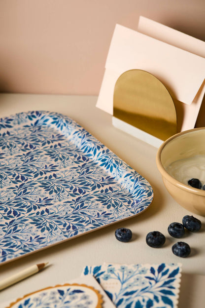Blue Flora Tray | Medium
