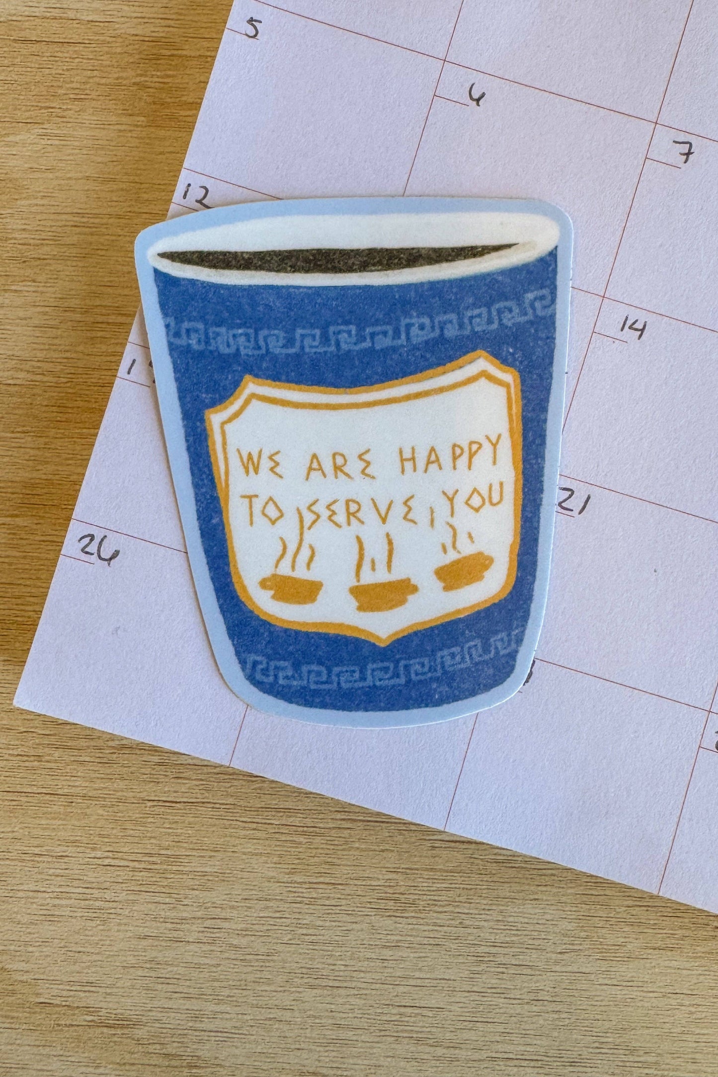 City Coffee Cup Sticker