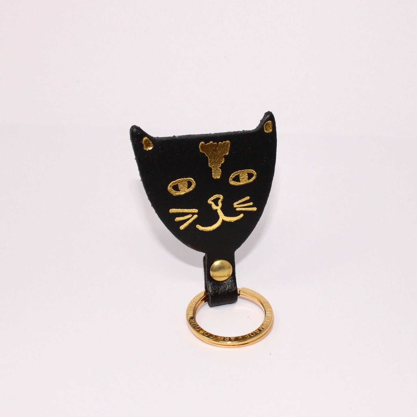 Cat Key Fob: Cream