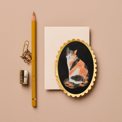 No. 27 Calico Cat Mini Card