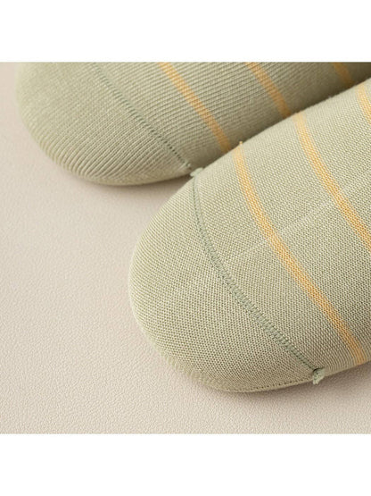 Striped Crew Socks | Green