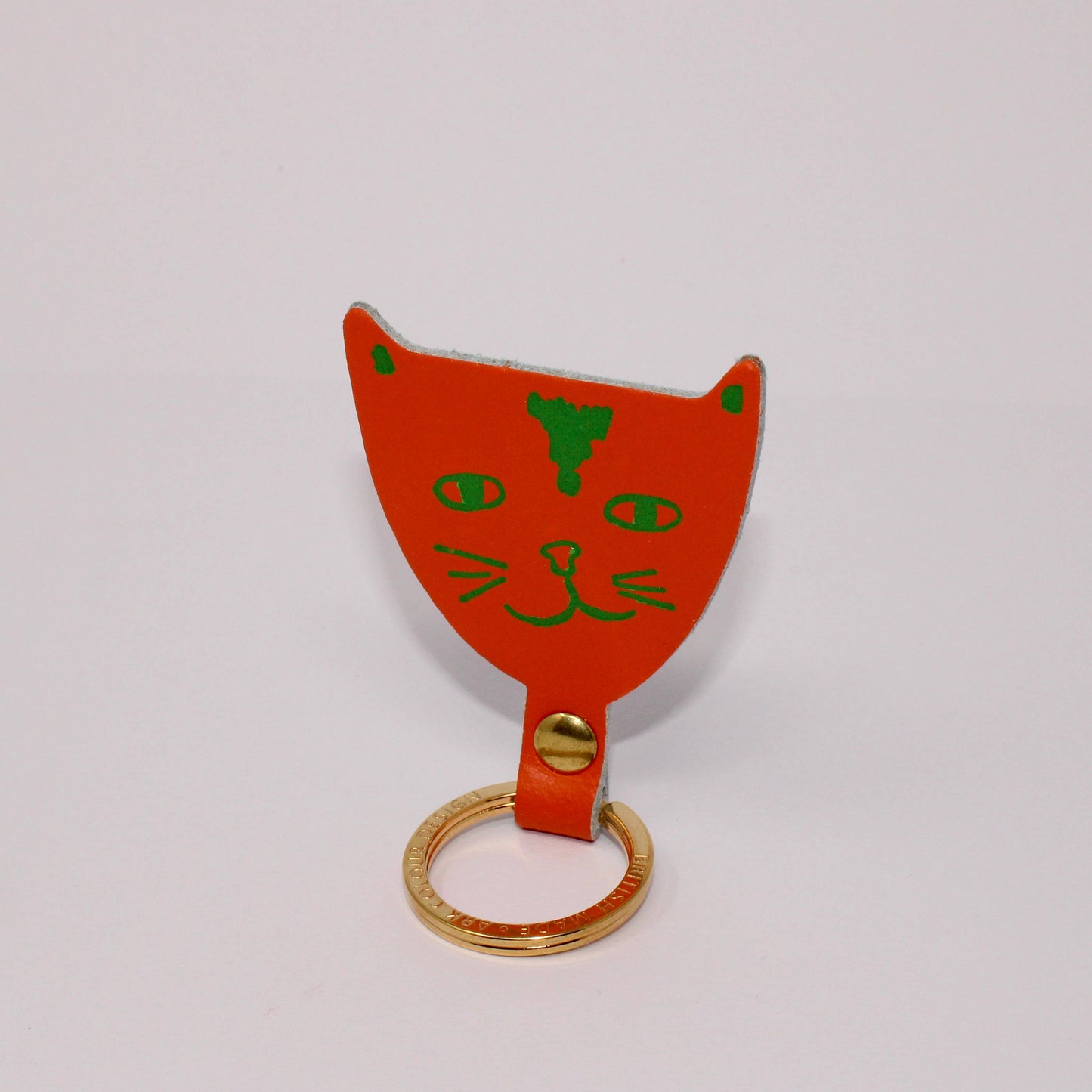 Cat Key Fob: Cream