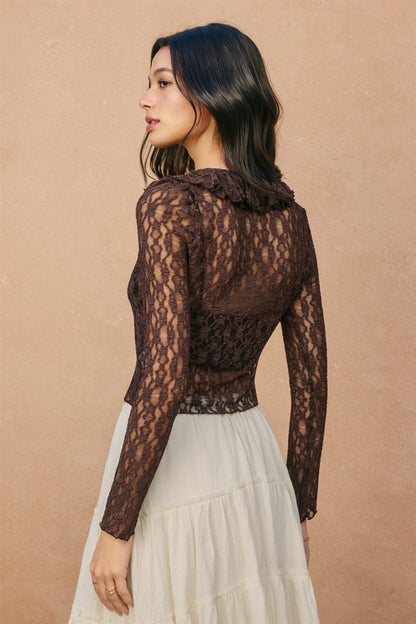 Circe Lace Front Tie Top