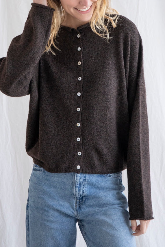 Piper Cardigan | Chocolate