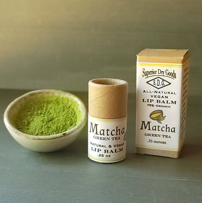 Matcha Green Tea Lip Balm | Paperboard Tube
