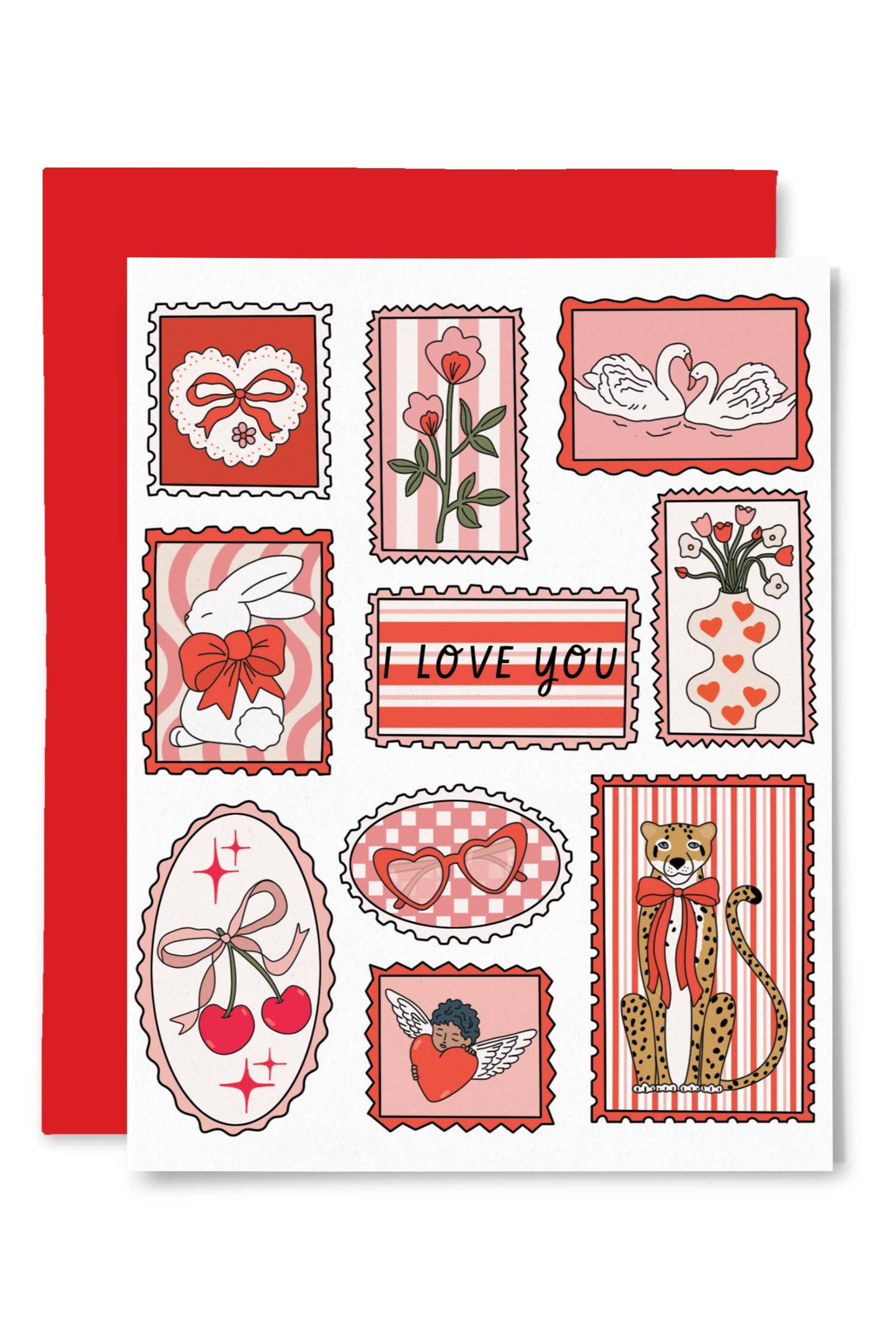 Valentines Stamps Card