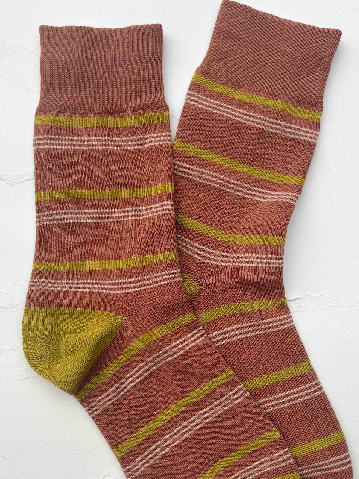 Stripe Socks | Brick